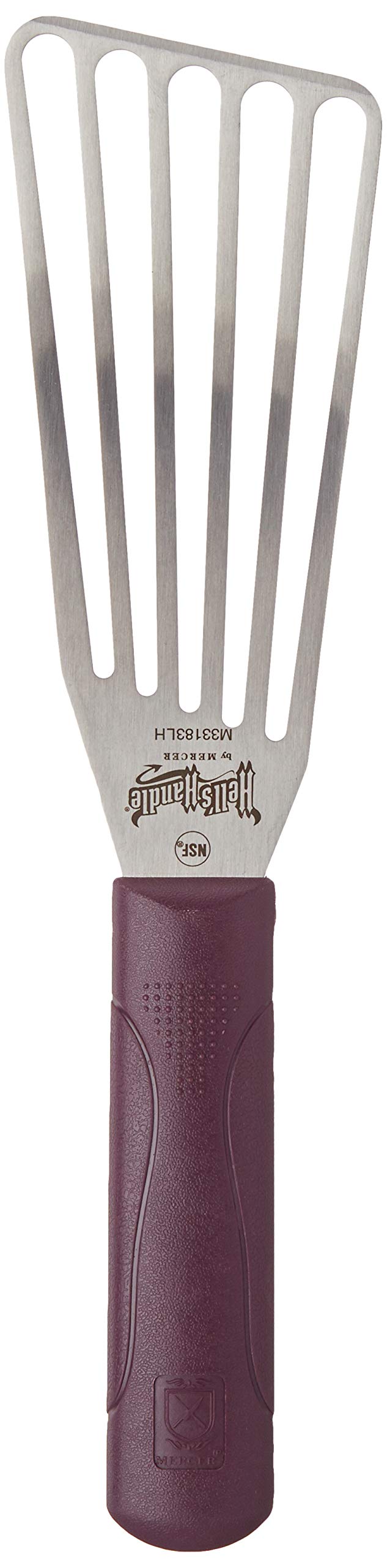 Mercer Culinary Left Handed Fish Turner / 8-Inch / Hell's Handle Barbecue Turners
