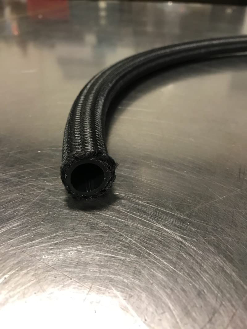 Performance Systems #6 Premium Nylon Race Hose- 20 Feet by Fragola – Nylon, Black, Model 842006