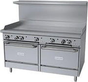 Garland G60-G60RR G Starfire Pro Series Gas Restaurant Range 60"W with 60" Griddle & (2) Standard Ovens
