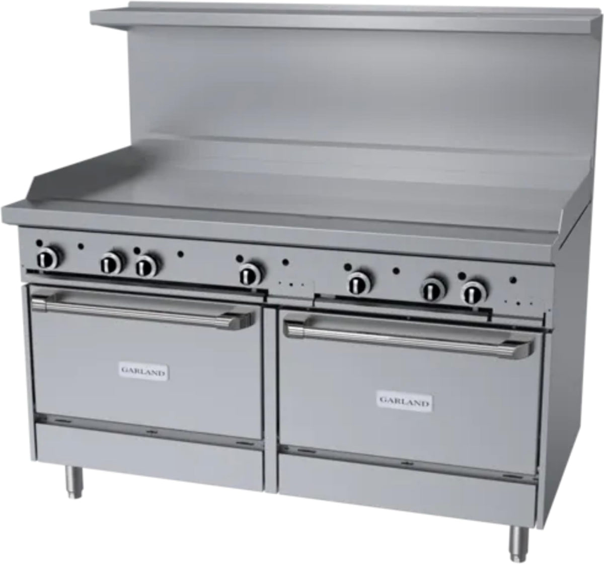 G Starfire Pro Series Gas Restaurant Range 60"W with 60" Griddle & (2) Standard Ovens by Garland – 3.9 cubic_feet, Model G60-G60RR