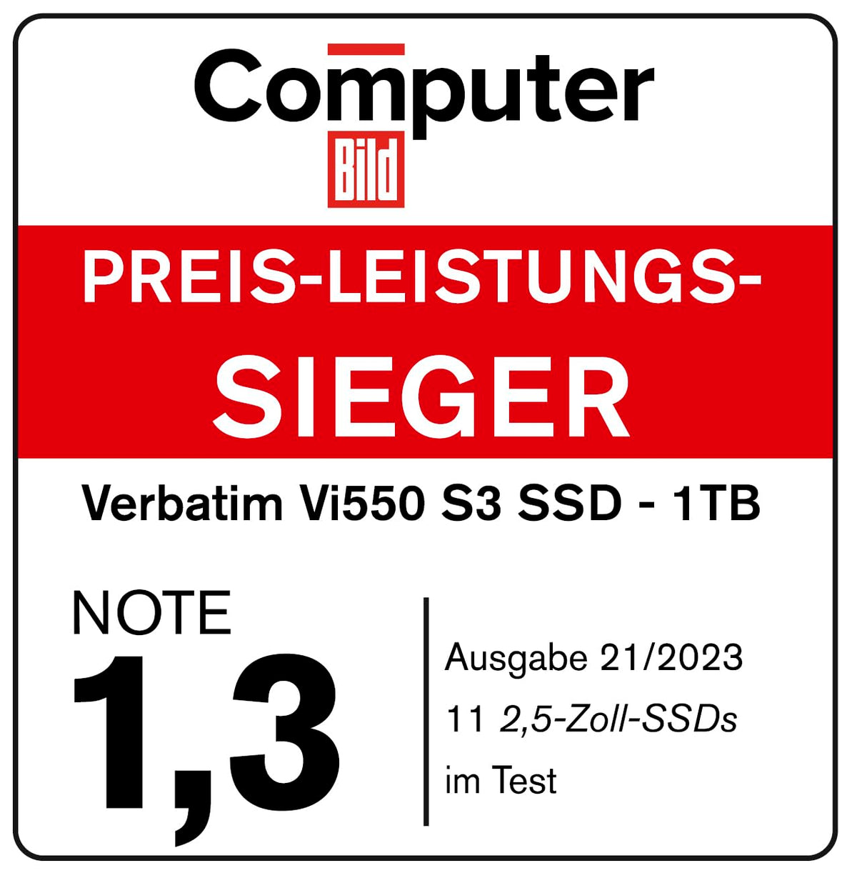 2TB Vi550 2.5" Internal Solid State Drive SSD SATA III Interface with 3D NAND Technology by Verbatim – 2TB, 2 TB, 3D Nand, Black, Model 49354