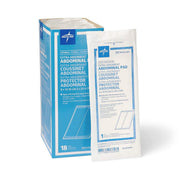 Sterile Abdominal Pads by Medline – 8" x 10", Cellulose, White, Pack of 360, Model NON21454
