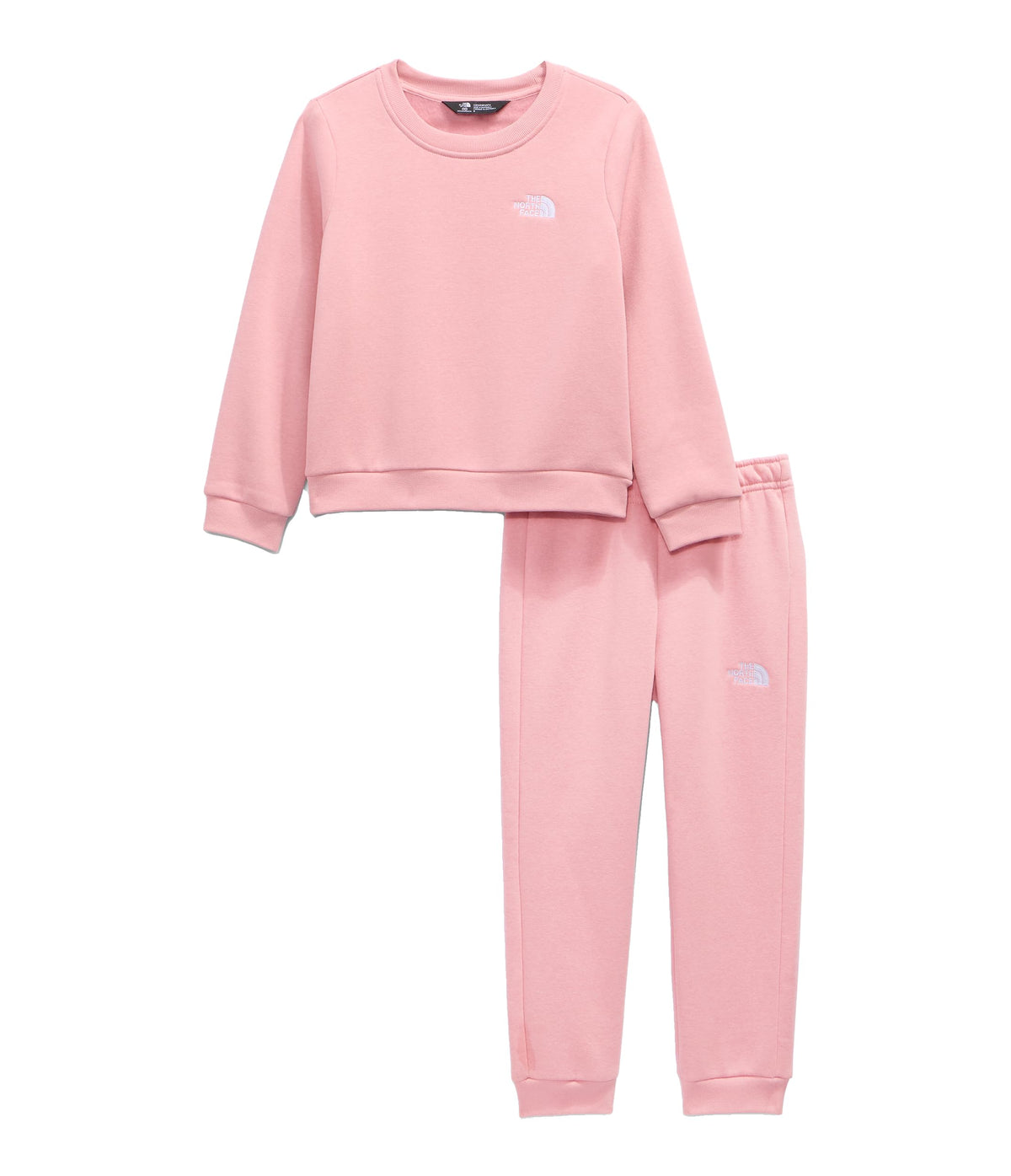 Kid Evolution Simple Dome Crew Set by The North Face – Cotton Blend, Primrose, Model NF0A8H5C