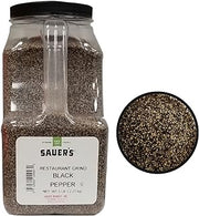 Sauer's Ground Black Pepper | Restaurant Table Grind | 5 Pound Canister | Foodservice