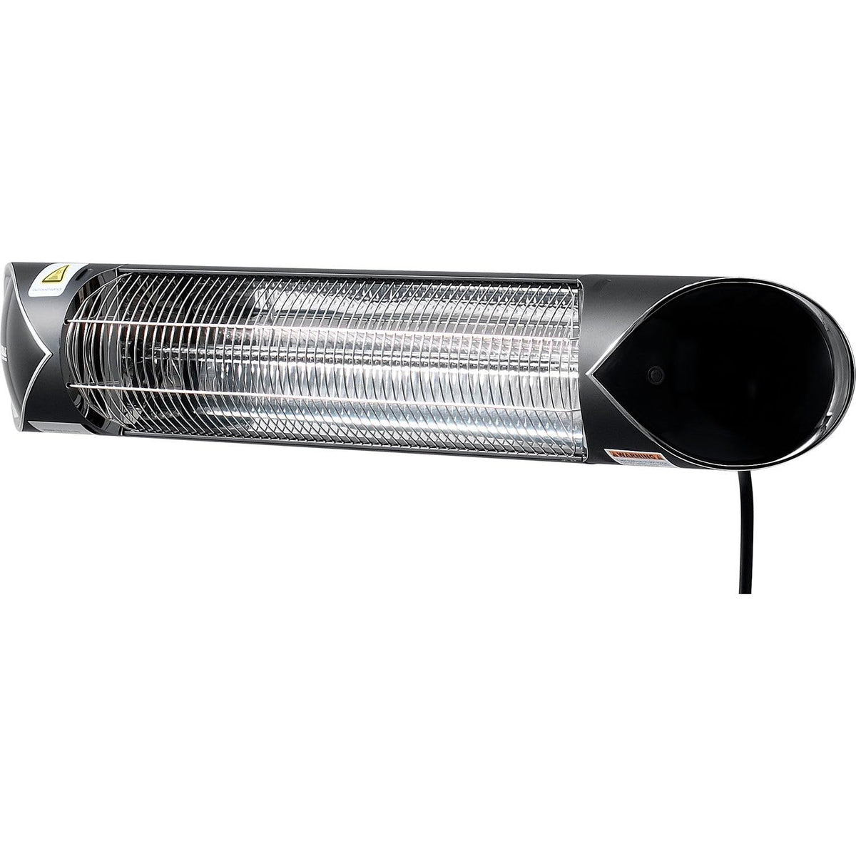 Infrared Patio Heater With Remote Control by Global Industrial – Aluminum, Black, Silver, Model STAR