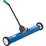 36" W Magnetic Floor Sweeper by Global Industrial – 7"L x 40.75"W x 38"H, Rubber, Blue/Black, Model 112136