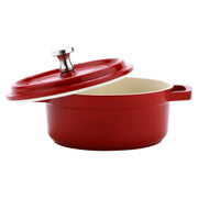 GET 0.25 Quart / Round / Red / White Dutch Ovens
