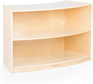 Guidecraft 2-Shelf Left Curved Storage 61 cm (24") - Birch Plywood
