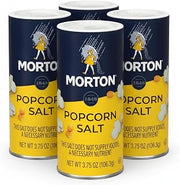Morton Popcorn Salt, (3.75 oz), 4-Pack, for Popcorn, Snacks & Seasoning