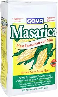 Goya Instant Corn Masa Flour, For Arepas, Latin Dishes, 4 Pound, Pack of 2