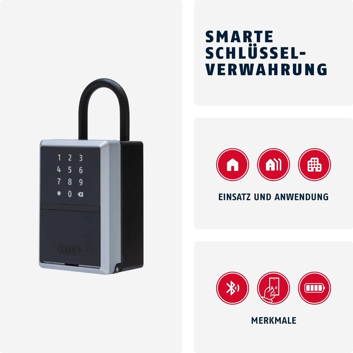 ABUS Electronic / Schwarz, Silber / 1 Security Lock Boxes