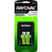 4 Position AA/AAA Charger w/ Batteries by Rayovac – 1 Count, Multicolor, Model PS1344BGEN