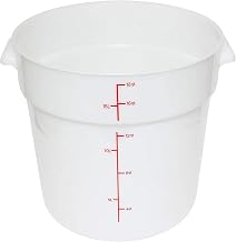 Thunder Group 18 quart round food storage container, pp, white, comes in each