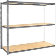 Global Industrial High Capacity Add-On Rack 96x36x60 Levels Wood Deck 800 Lb Per Level Gry