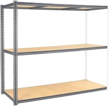 Global Industrial High Capacity Add-On Rack 96x48x60 Levels Wood Deck 800 Lb Per Level Gry