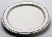 Elite Global Solutions M12R-NW Venetian Round Plate White 12"D x 3/4"H