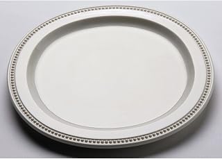 Elite Global Solutions M12R-NW Venetian Round Plate White 12"D x 3/4"H