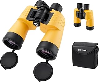 Barska Floatmaster 7x50 Marine Binoculars – Floating, Waterproof, Fogproof, Rubber Armored Boating Binoculars with BAK-4 Prisms & Multi-Coated Optics