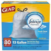 Glad Fresh+Clean+13gal+Tall+Drawstring+Bags