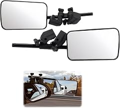 2PCS Towing Mirrors Compatible with 5 Mars RV | Car Auxiliary Rearview Mirrors, Extenders for Towing, Side Mirror Extensions, Side Tow Mirror, Rotation Adjustable
