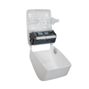 Timeless Hands-Free Mechanical Paper Towel Dispenser by San Jamar – Plastic, White, Model T7200WH