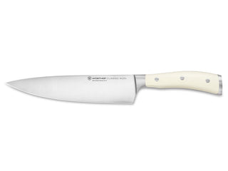 Classic Ikon Crème 8 Inch Chef's Knife by Wüsthof – 8", Alloy Steel, Stainless Steel, Model 1040430120