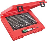 Starrett Precision Steel Pin Gage Set, .061-.250" Range, 190 Gages