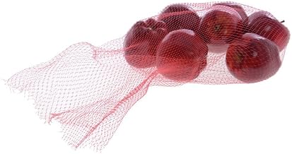 10 lb Non-Wicketed Red Soft Net Bags - 27"L x 12"W, 1000 per pack