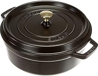 STAUB Cocotte shallow Round 26cm Black