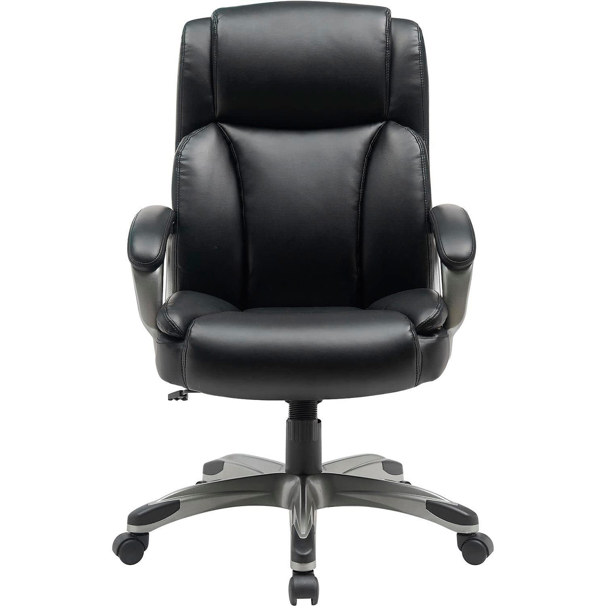 Leather Executive Chair by Global Industrial – Leather, Black, Model HX-8180H