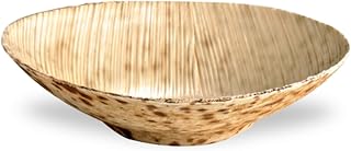 PacknWood 210BBOUSCOUP - Mini Bamboo Leaf Round Dish - Round Biodegradable Plates - Eco Friendly Round Plates - Sturdy & Durable Wood Style Plates - (2 oz, 3.1" x 0.79") - (Case of 1000)