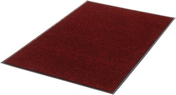 Apache Mills Deep Cleaning Ribbed Entrance Mat, Red, 48 x 72