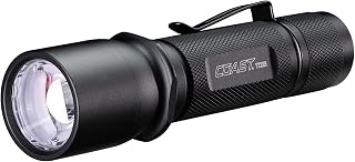 Coast TX11R 635 Lumen Rechargeable Long Range Tactical LED Flashlight with Spot and Flood Beams, Durable Aluminum Build, Black