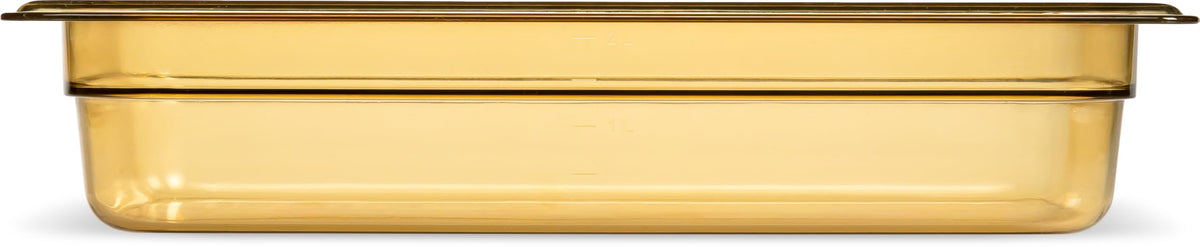 Carlisle FoodService Products 1/3 size / Amber / 2.5" Deep Storage & Transport