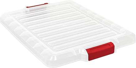 Quantum Storage LID1915CL Clear Plastic Storage Container Bin Lid (Pack of 6)