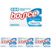 Bounce White / 240 Count (Pack of 4) / Dryer Sheets Dryer Sheets