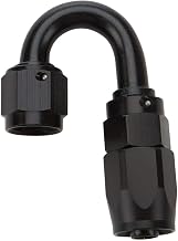 Reusable Hose End Black 180 Deg Elbow -16
