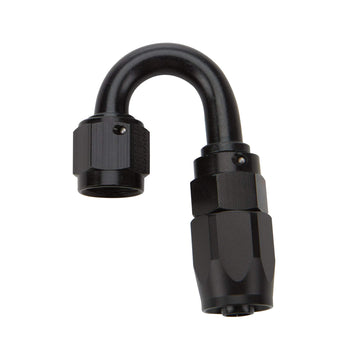 Reusable Hose End Black 180 Deg Elbow by Allstar Performance – 16, Aluminum, Black, Model ALL49386