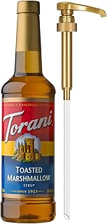 Torani Coffee Syrup, Toasted Marshmallow Flavor, Pump Included, 25.4 Fl Oz