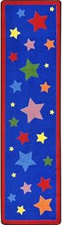 Joy Carpets Kid Essentials Reading Superstars Childrens Rugs, Multicolor, 2'1" x 7'8" Runner