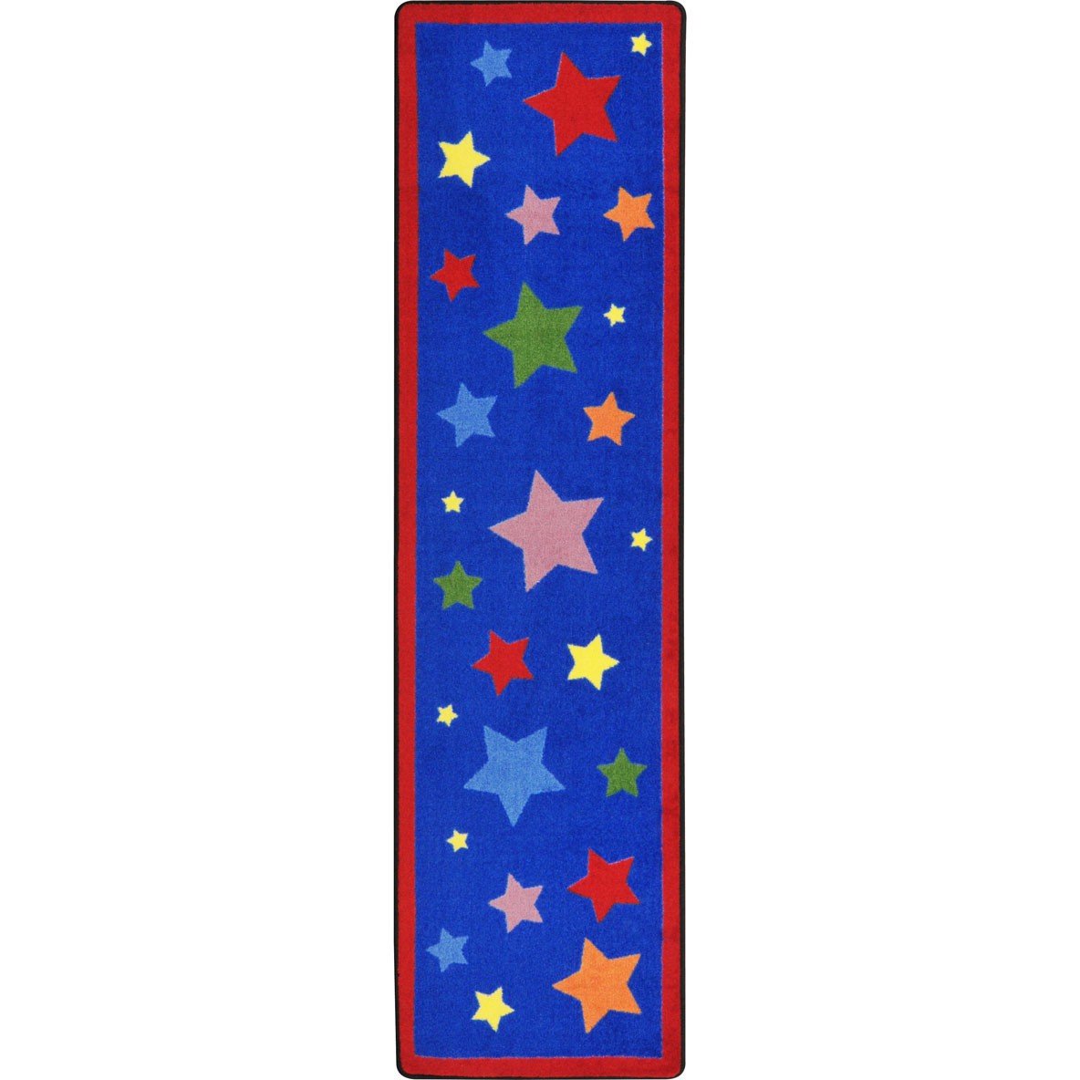 Kid Essentials Reading Superstars Childrens Rugs by Joy Carpets – 2' x 7'8" (Rectangular), Nylon, Multi Color, Model 1853RR