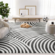 Abani 5x8 / Cream & Black / Modern Area Rugs