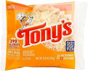 Tony's Deep Dish Cheese Pizza Par Baked Personal Pizzas - Mozzarella Cheese Deep Dish Frozen Pizza Bulk Case of 24 (5.5 Oz Each) - Perfect for Oven by Schwans – 5.2 ounces