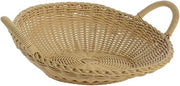 HUBERT Round Storage Basket, Beige - 14 3/8"Dia x 4 3/4"H
