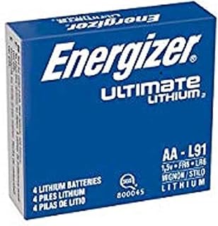 Energizer L91 AA Ultimate Lithium Batteries (Pack of 4)