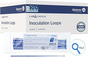 Dynarex LabChoice Flexible Inoculation Loops - 10µl - Disposable - Sterile High Impact Polystyrene Loops for Specimen Transfers - Blue - 100 Pouches per Case, 20 per Pouch