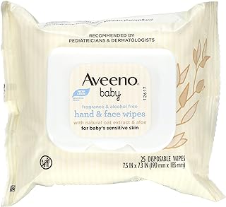 Aveeno Baby Wipes 25 Count Sensitive (4in), 25 Count