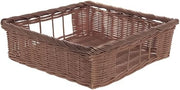 HUBERT Storage Basket Square Dark Brown - 18" L x 18" W x 5 1/2" H