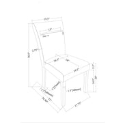 D2502 Black Dining Chair Set of by Global Furniture USA – Wood, Black, Model AMZ-D2502DC-BLK KIT OF 2
