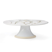 Wildflowers Cake Plate by Lenox – 1 Count, Stoneware, White, Model 896610